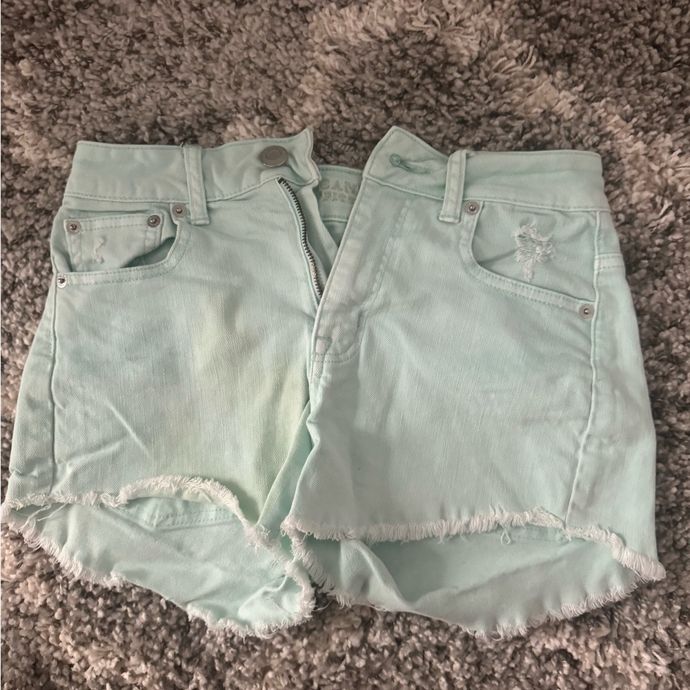 American Eagle mint blue shorts